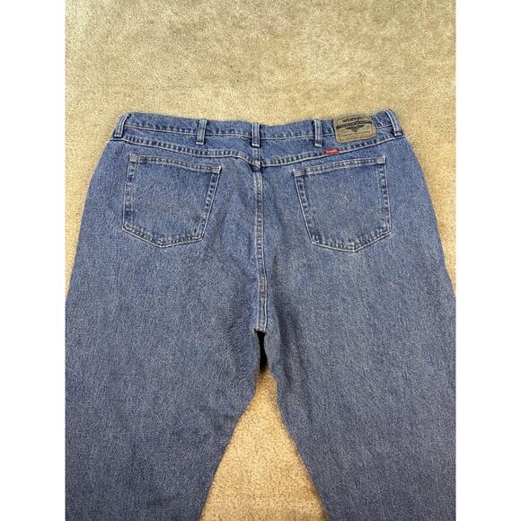 Wrangler Mens Jeans 44X32 Blue Straight Leg Regular Fit B437 - Picture 5 of 12
